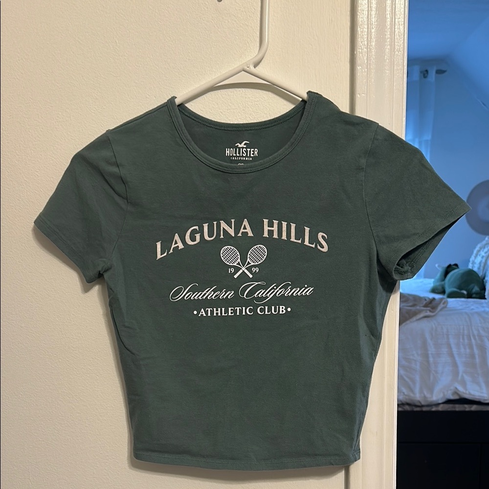 Hollister Green Graphic Tee